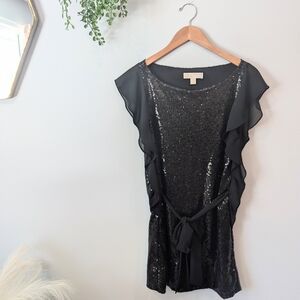 Michael Kors Black Sequin Dress